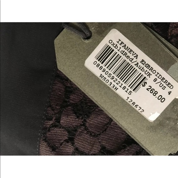 NWT All Saints Dark Purple Pencil Skirt - Picture 5 of 6